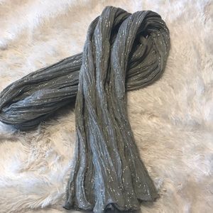 Sparkly silver scarf